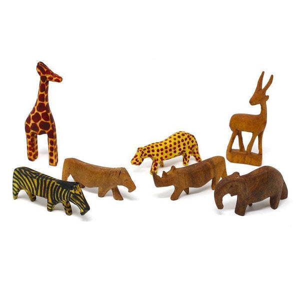 Miniature Wood Safari Animal- Assorted