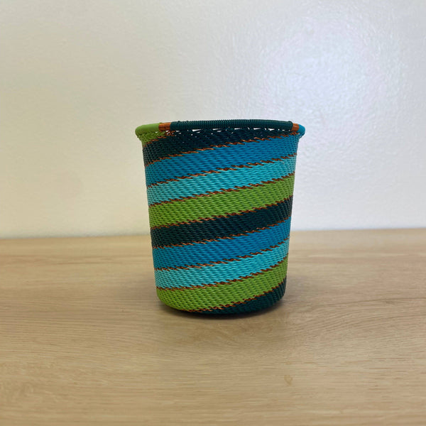 Teal Zulu Wire Baskets