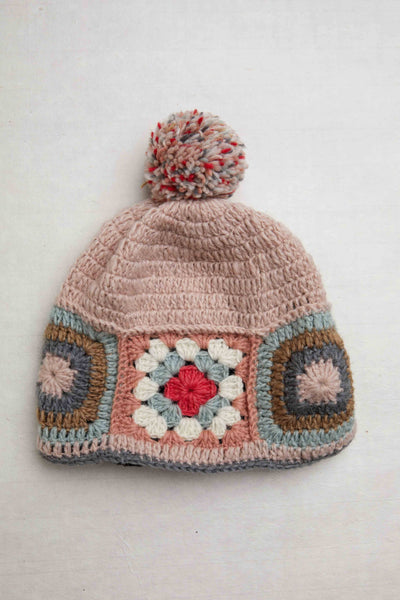 Lottie Tan Crochet Beanie