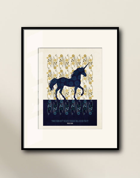 Roald Dahl - Those Who Don't Believe In Magic Print