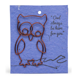 Wire Owl Gift Bookmark