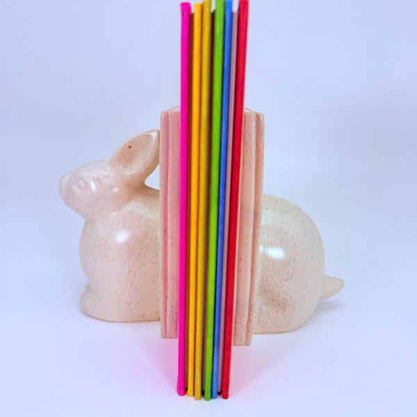 Soapstone Rabbit Bookend (miniature) 7.5" One-of-a-kind