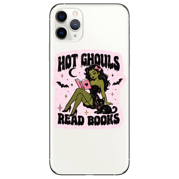 Hot Ghouls Read Books Halloween High Quality Vinyl Sticker