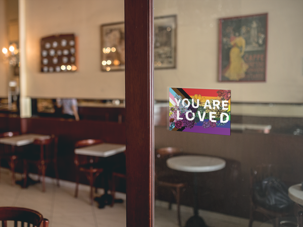 You Are Loved Sticker | LGBTQ Pride Gifts | Pride Flag Decal