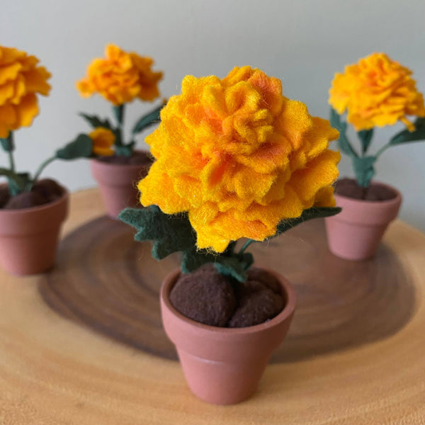 Marigold Felt Forever Flower
