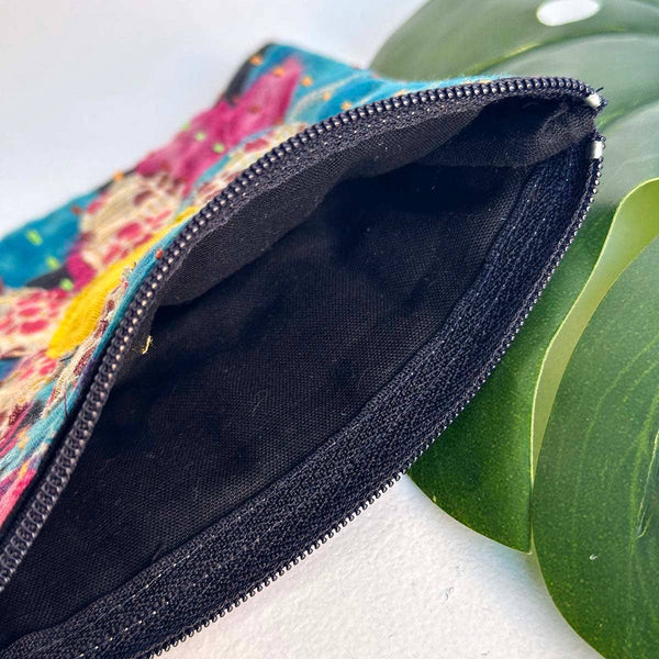 Kantha Flower Coin Purse