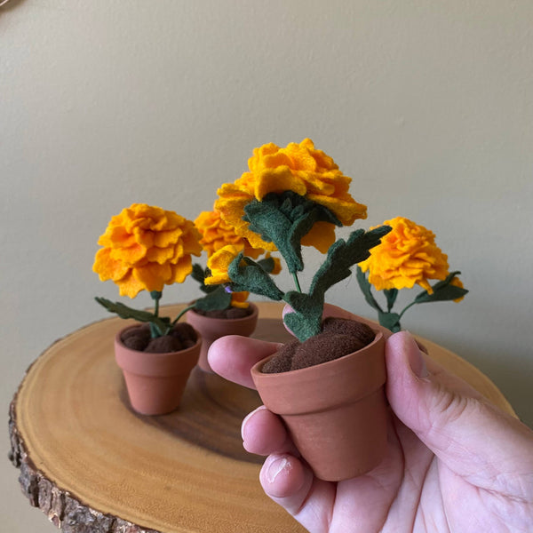 Marigold Felt Forever Flower
