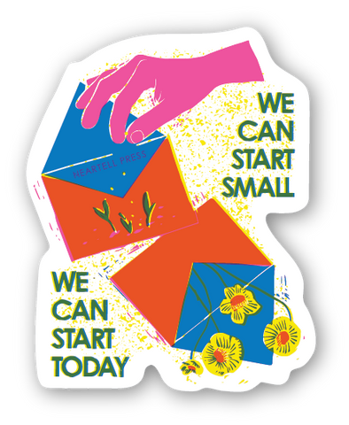 Eco Friendly Start Small Die Cut Sticker