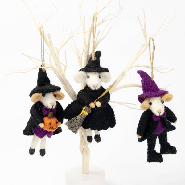 Ornament - Felt Halloween Mice