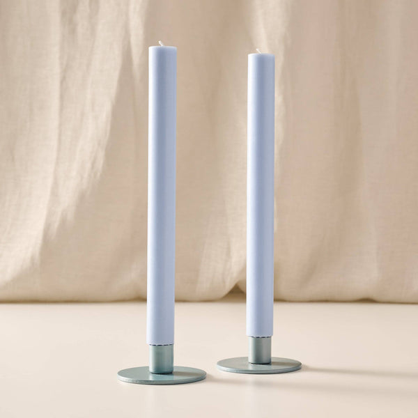 Cahya Mint Palm Wax Dinner Candles - Set of 2