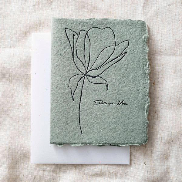 I adore you, Mom! | Mother's Day Flower Greeting Card