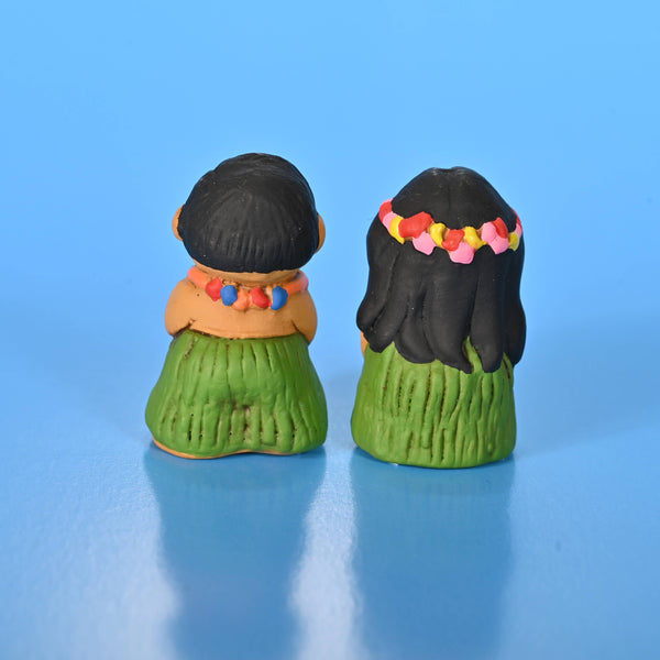 Nativity Hawaiian Ceramic Miniature Creche Set Fair Trade