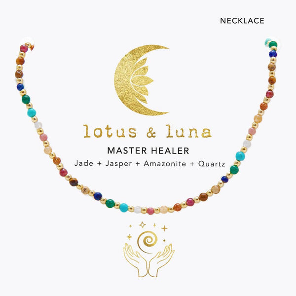 Gold Master Healer Healing 2mm Necklace