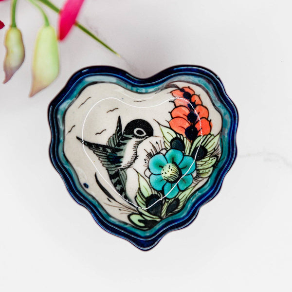 Wild Bird Heart Tapas Trinket Dish
