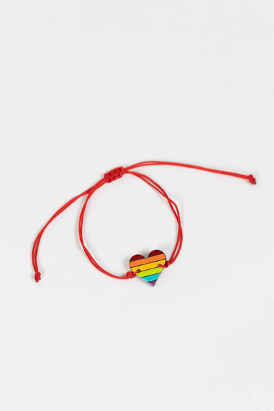 Rainbow Heart Gourd Bracelet