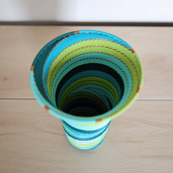 Teal Zulu Wire Baskets