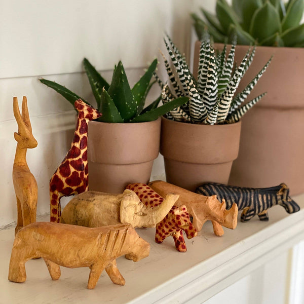 Miniature Wood Safari Animal- Assorted