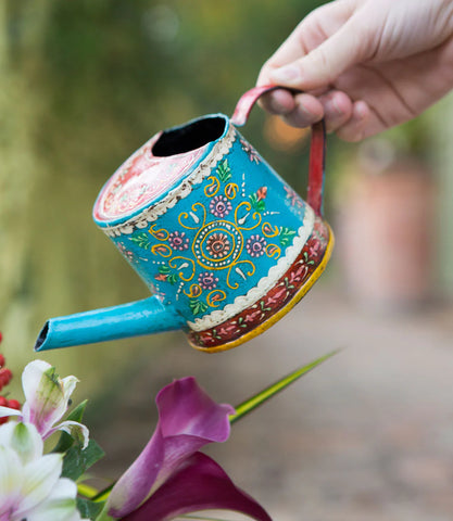 Henna Treasure Floral  Watering Can