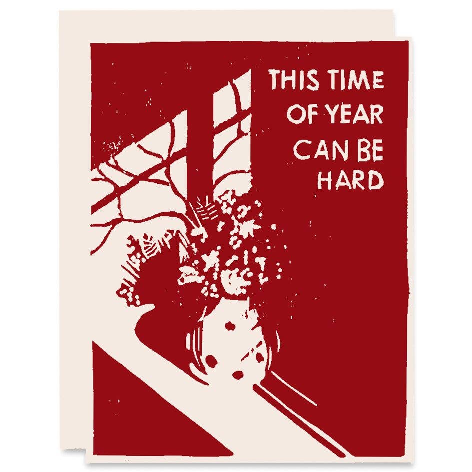 Hard Winter Light Sympathy Card