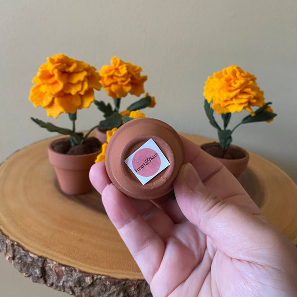 Marigold Felt Forever Flower