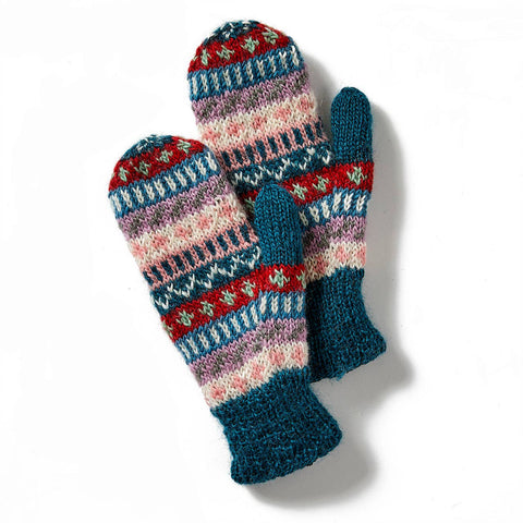 Folklore Knit Winter Mittens