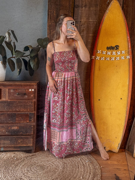 Boho Patchwork Summer Floral Dress, Cozy Beachy Lounge Dress