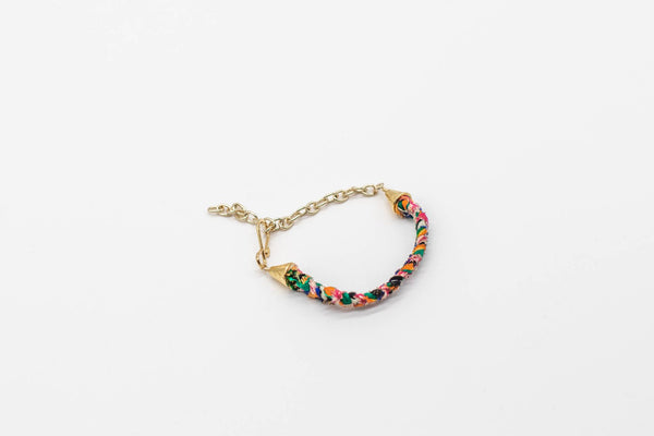 Braided Fabric Bracelet: Fiesta