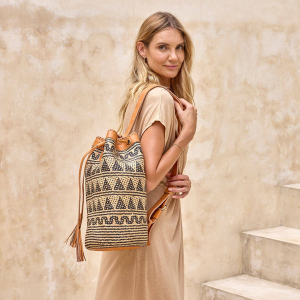 Borneo Collection Large Rattan Sling Bag