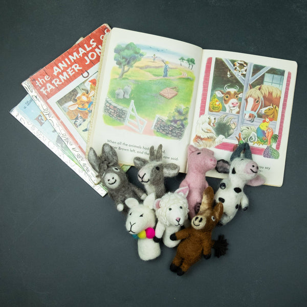 Finger Puppets - Sensory Play - Barnyard Buddies