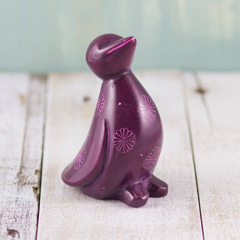 Soapstone Penguin Purple (w)