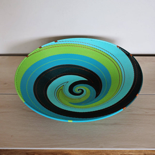 Teal Zulu Wire Baskets