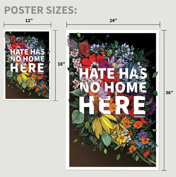 Hate Has No Home Here Poster | No Hate Wall Art
