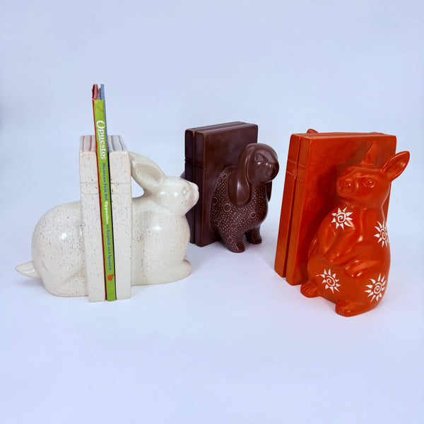 Soapstone Rabbit Bookend (miniature) 7.5" One-of-a-kind