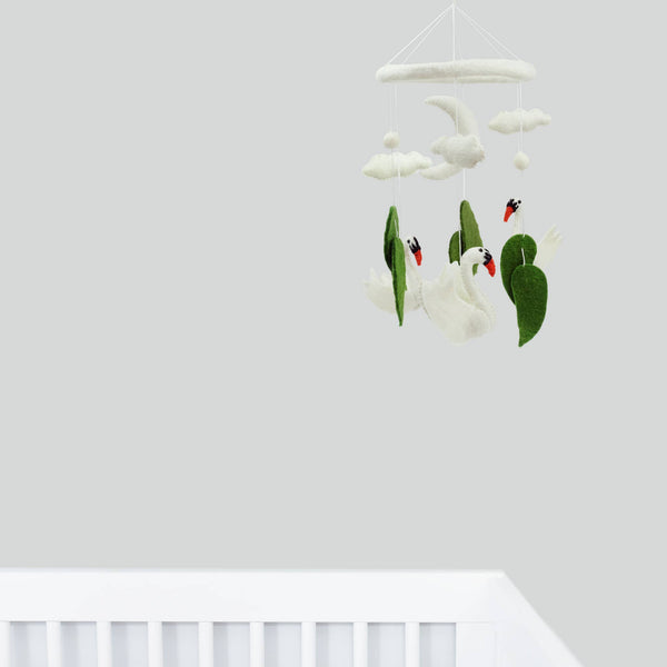 Baby Mobile - Swan - Nursery Decor