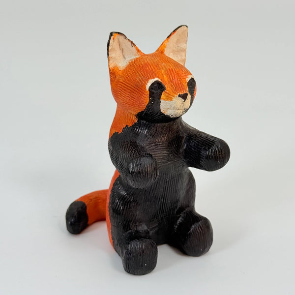 Soapstone Red Panda (bear), Sitting Up, 4" Type A