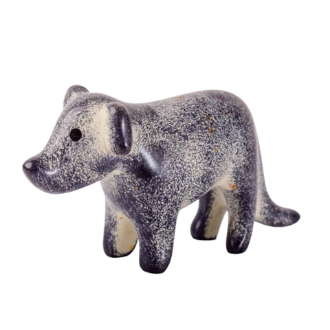 Soapstone Dark Blue Spotted Dog (w)