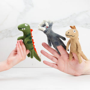 Felt Dinosaur Finger Puppets