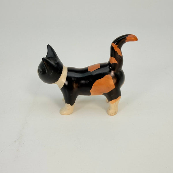 Soapstone Cat, Calico, Detailed, 4"