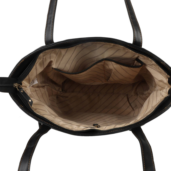 Evelyn Large Tote in Black - CCW