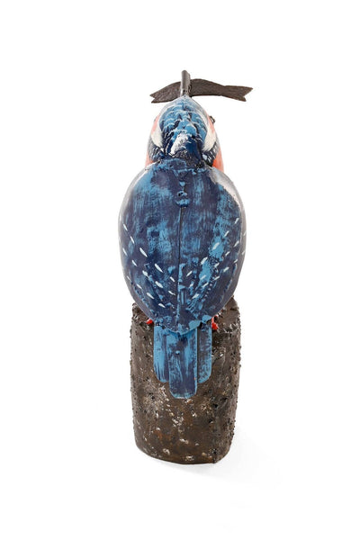 Recycled Metal Victorious Kingfisher Sculpture