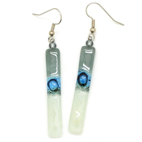 Long Colorful Glass Stick Earrings