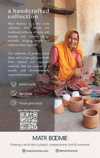 Chitra Disc Hair Tie Ponytail Holder - Mother of Pearl