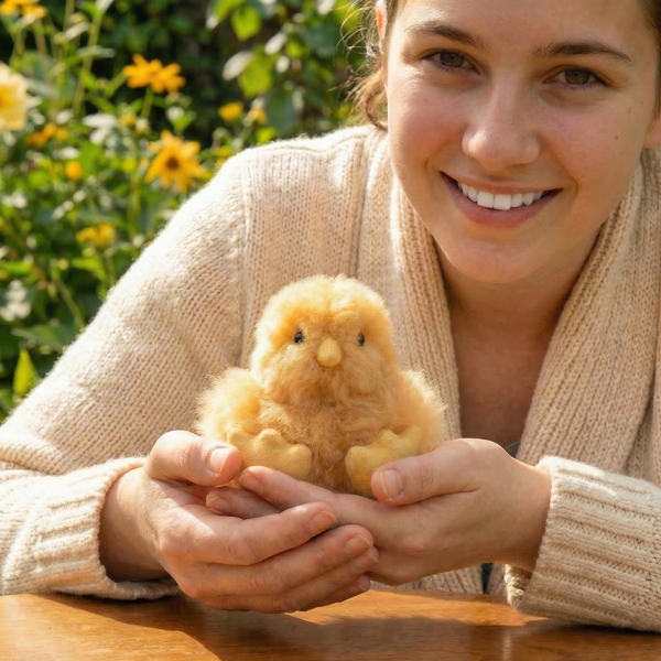 Alpaca Chick Keychain