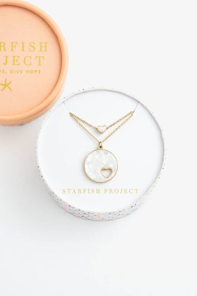 Journey Together Necklace Set in Mother of Pearl