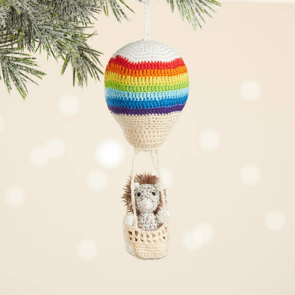 Aeronaut Hedgehog Crochet Critter Ornament