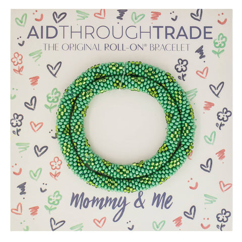 Mommy & Me Bracelets Emerald- Great gifts for mom