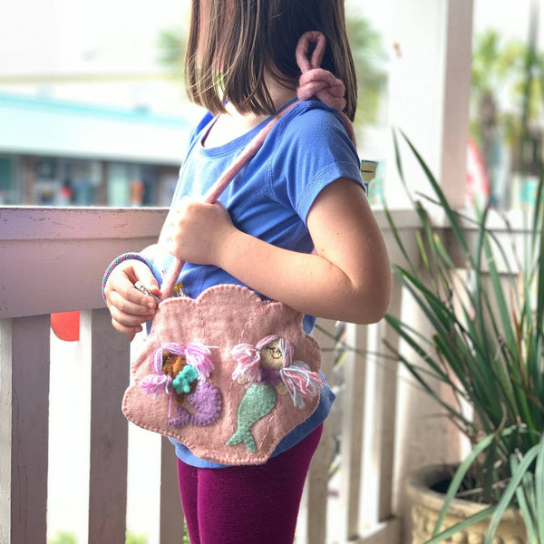 Mermaid Felt Shoulder Bag