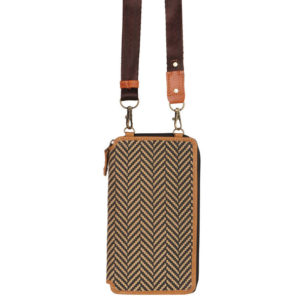 Herringbone Cellphone Wallet