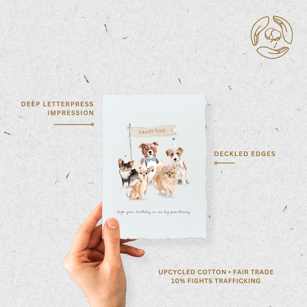 Birthday Paw-tay Dogs | Eco-Friendly Greeting Card