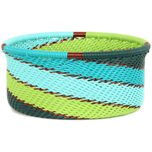 Teal Zulu Wire Baskets